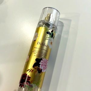 Free with purchase - BBW Dahlia Body Mist - 1/2 left